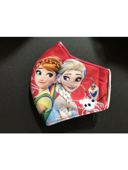 Kids Girl Face Mask CoverVariety Color Frozen Handmade Machine Washable