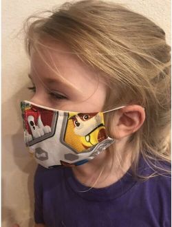 1 Handmade Washable Child Kid Toddler Girl Boy Adult Face Mask: Paw Patrol