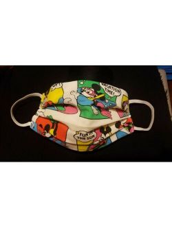 Kid Boy Girl Mickey Minnie Mouse Disney theme handmade Face Mask Nose Mouth