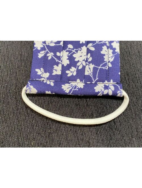 Women's Blue Floral Face Mask . Soft Cotton. Handmade. Laura Ashley Print