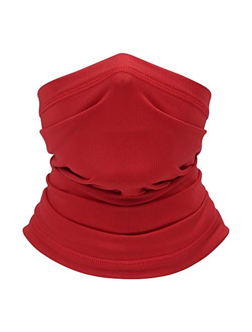 Summer Neck Gaiter Face Scarf/Neck Cover/Face Cover for Sun Hot Summer Cycling Hiking Fishing Red