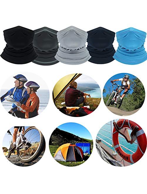 Summer Neck Gaiter Face Scarf/Neck Cover/Face Cover for Sun Hot Summer Cycling Hiking Fishing Red