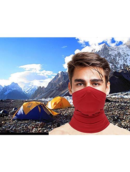 Summer Neck Gaiter Face Scarf/Neck Cover/Face Cover for Sun Hot Summer Cycling Hiking Fishing Red