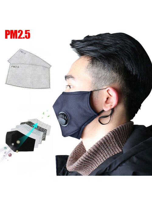 5-Layer PM2.5 Washable Reusable Activated Carbon Smog Mouth Cover Safe Striking