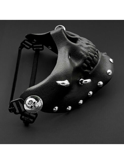 Steampunk Biker Skull Horn Spike Men Mask Masquerade Cosplay