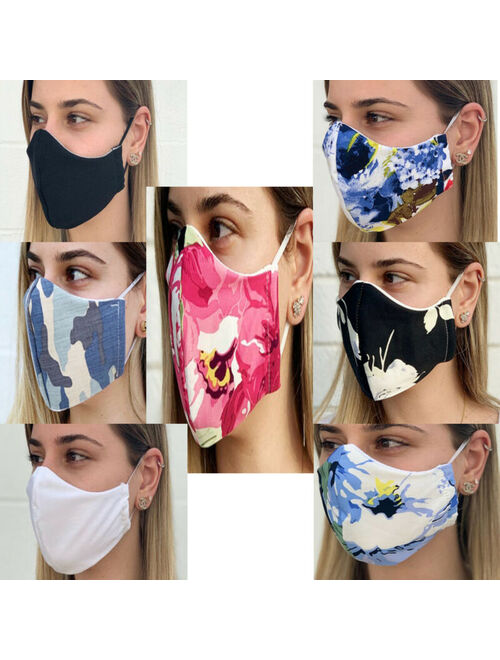 Double Layer Face Mask, Breathable Fabric, Reusable, Washable-Unisex-Made in USA