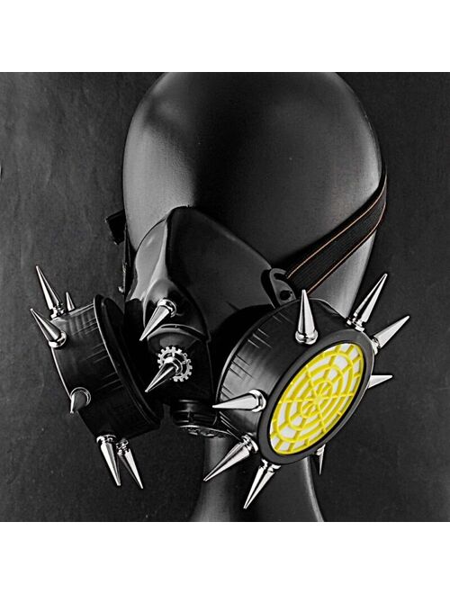 Buy Steampunk Gas Mask Spike Respirator Punk Cosplay Costume Mens Online Topofstyle 8558