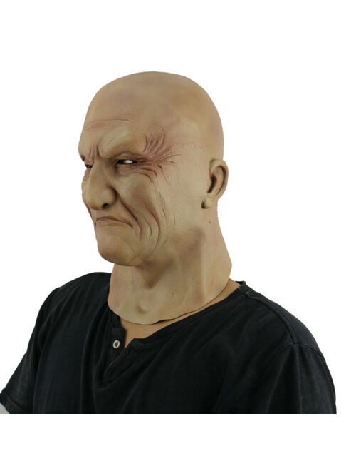 Realistic Latex Old Man Mask Halloween Fancy Scary Disguise Masquerade Cosplay