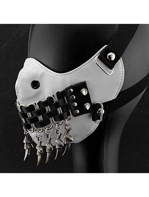 Steampunk Mask Claw Tassels Studded Cosplay Costume Masque Men/women