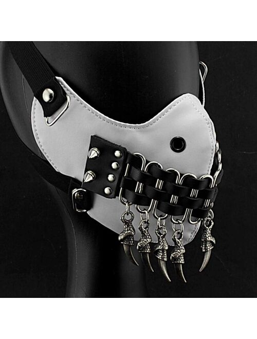 Steampunk Mask Claw Tassels Studded Cosplay Costume Masque Men/women