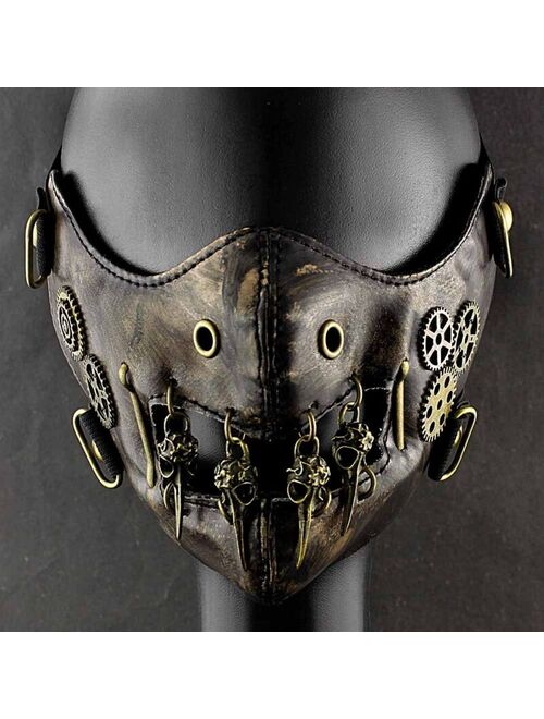 SteamPunk Vintage Gears Mask Masquerade Costume Mens Womens