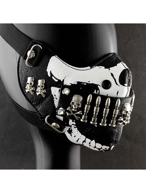 Bullet Mask Mens Punk Rock Biker Custome Hip Hop Motorcycle cosplay