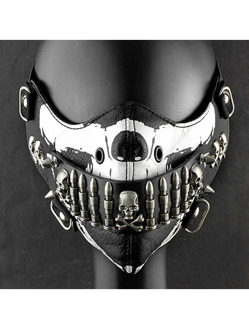 Bullet Mask Mens Punk Rock Biker Custome Hip Hop Motorcycle cosplay