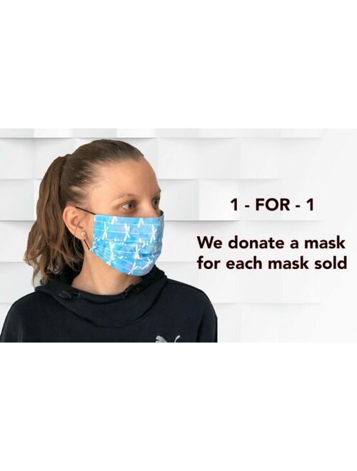 Butterfly Blue Women Face Mask | 100% cotton | In Stock | Ready to ship