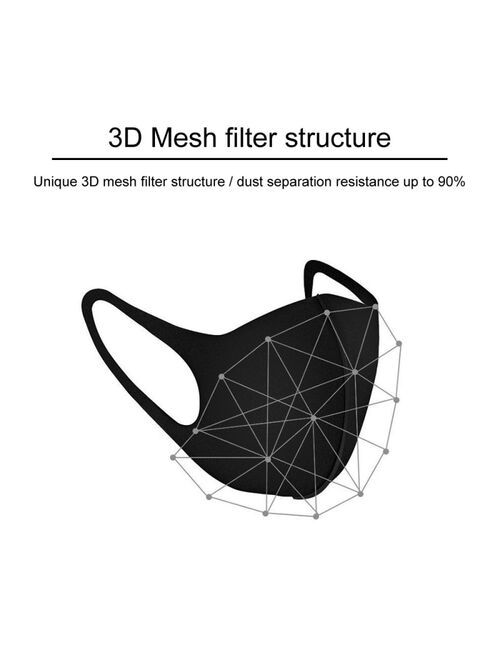 Unisex Face Mouth Cover Mask Dustproof Outdoor Cycling Travel Protection