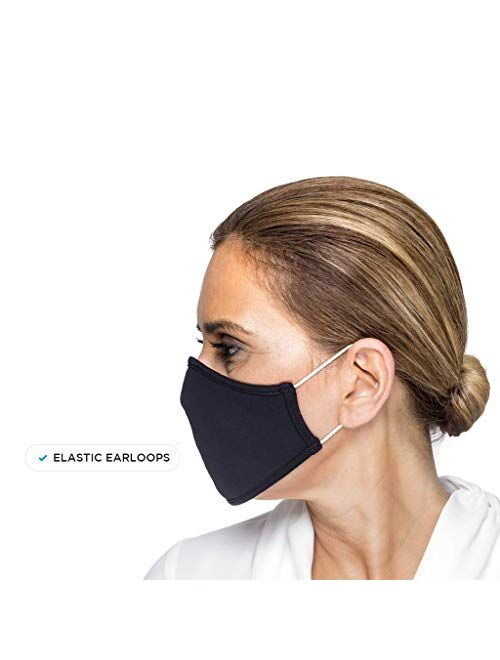 Guria Fashion Protective Cloth Face Mask, Washable Reusable Spandex Fabric - Unisex, 9 Colors Available