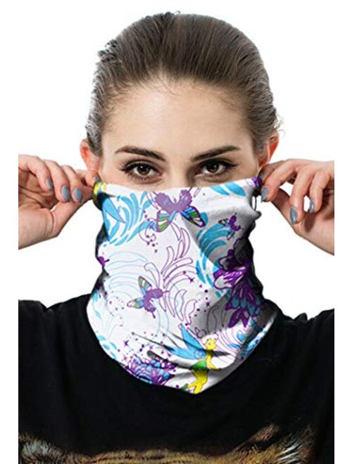 ZHENYUL Unisex Multifunctional Comfy Bandana Casual Face Mask Neck Gaiter Headwear Tube Mask Scarf