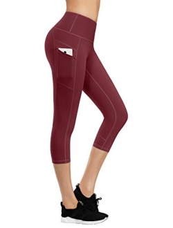 LifeSky Yoga Pants for Women, High Waisted Tummy Control Workout Leggings with Pockets, 4 Way Stretching