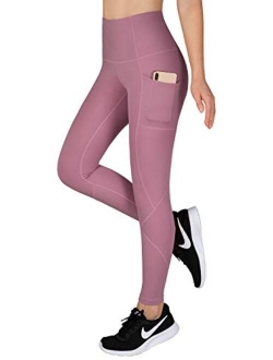 LifeSky Yoga Pants for Women, High Waisted Tummy Control Workout Leggings with Pockets, 4 Way Stretching