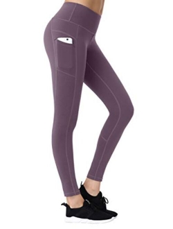 LifeSky Yoga Pants for Women, High Waisted Tummy Control Workout Leggings with Pockets, 4 Way Stretching