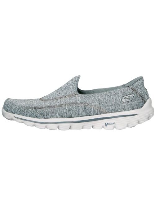 Skechers Performance Women's Go Walk 2 Slip-On Walking Shoe, Heather Grey, 8 M US