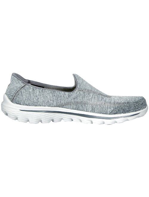 Skechers Performance Women's Go Walk 2 Slip-On Walking Shoe, Heather Grey, 8 M US