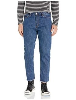 Obey Men's New Threat Cut Flooded Denim Jean