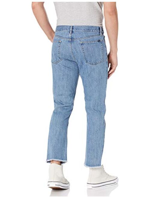 Obey Men's New Threat Cut Flooded Denim Jean