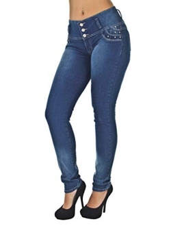 Colombian Design High Waist Butt Lift Levanta Cola Skinny Jeans Plus & Junior