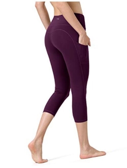 ALONG FIT Yoga Pants for Women with Pockets, Compression Workout Leggings Tummy Control