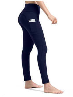 ALONG FIT Yoga Pants for Women with Pockets, Compression Workout Leggings Tummy Control