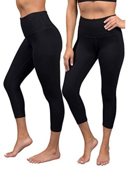 2 Pack Womens Power Flex Capri Workout Leggings