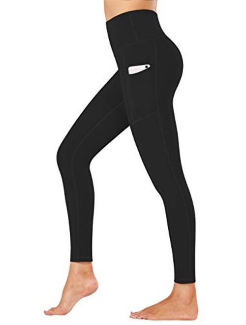 Fengbay High Waist Yoga Pants, Pocket Yoga Pants Tummy Control Workout Running 4 Way Stretch Yoga Leggings