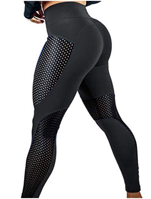 SEASUM Women 3D Printed Leggings Sports Gym Yoga Capri Workout High Waist Running Pants Causual Fitness Tights Dry Fit