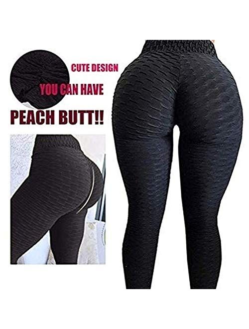 FITTOO Booty Lift Leggings for Women Workout Scrunch Butt Lifting Yoga  Pants Tummy Conrtol High Waited Tights Peach Butt Black XS at   Women's Clothing store