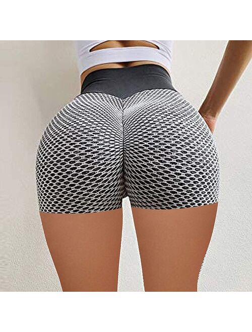 FITTOO Women's High Waist Yoga Pants Tummy Control Scrunched Booty Leggings Workout Running Butt Lift Textured Tights