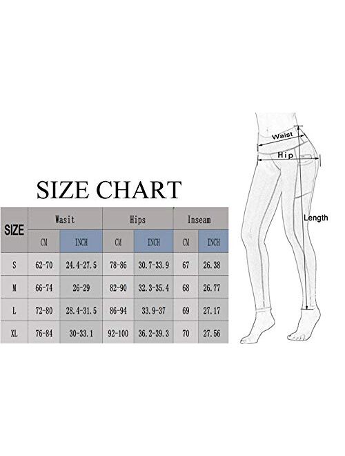 Women's High Waisted Workout Leggings Tummy Control Slimming Scrunch Booty Yoga Pants Ruched Butt Lift Sport Tights