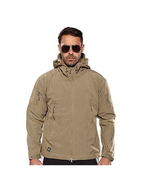 ANTARCTICA Men's Outdoor Waterproof Soft Shell Hooded Military Tactical Jacket