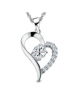 You Are the Only One in My Heart Sterling Silver Pendant Necklace