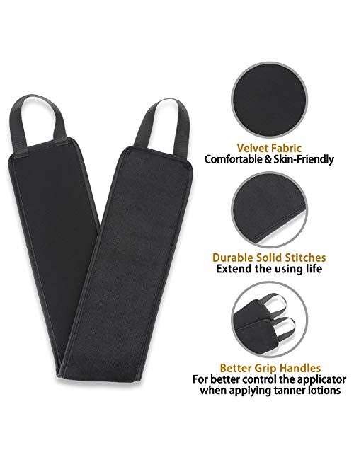 5 Pieces Self Applicator Set Tanning Mitt Applicator Kit Exfoliating Gloves Tanning Back Applicators Face Tanning Mitts