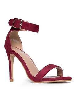 J. Adams Marvel High Heel - Comfortable Ankle Strap Strappy Sandal Dress Pump