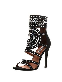 Blaire-5 Womens Open Toe Strappy Cuff Stiletto High Heel Rhinestone Sandals