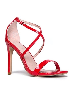 J. Adams Strappy High Heel Sandals Sexy Comfortable Open Toe Sandal Dress Wedding Shoe - Bellini