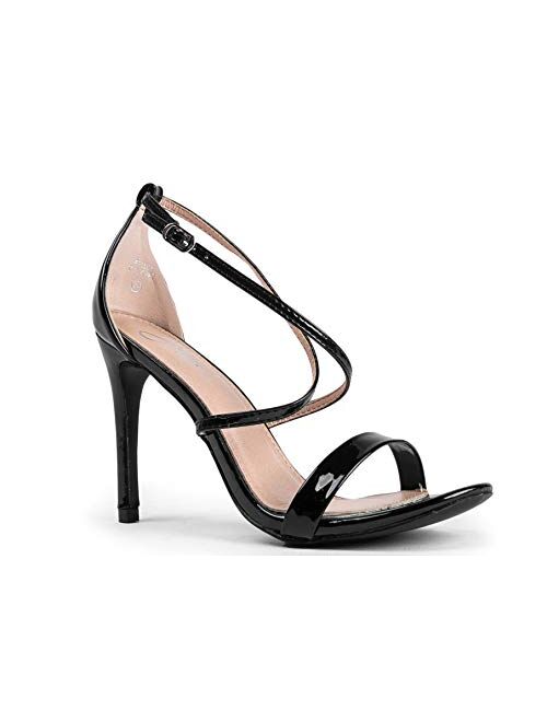 J. Adams Strappy High Heel Sandals Sexy Comfortable Open Toe Sandal Dress Wedding Shoe - Bellini