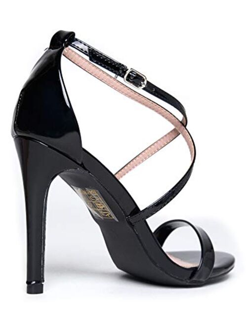 J. Adams Strappy High Heel Sandals Sexy Comfortable Open Toe Sandal Dress Wedding Shoe - Bellini