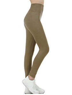 Gnpolo Black High Waisted Tummy Control Compression Leggings Pack Soft Slim Tummy Control Yoga Pants