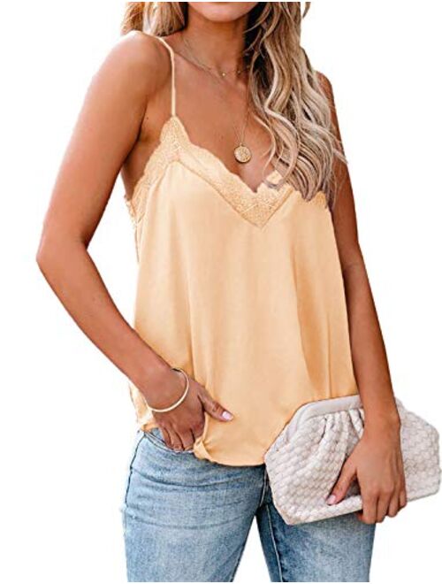 lime flare Women Sexy Fashion Silky Cami Tank Tops Dressy Satin Camisoles