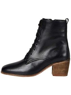 Amazon Brand - find. Block Heel Lace Up Leather, Womens Ankle boots