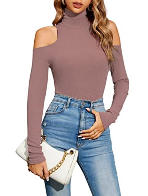 Womens Long Sleeve Mock Turtleneck Stretch Fitted Underscrubs Layer Tee Tops