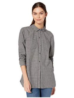 Amazon Brand - Goodthreads Women's Heavyweight Flannel Two-Pocket Relaxed Shirt